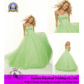2014 Luxurious Organza Ball Gown Princess Prom Dresses Sequins Crystal Sweet (102210)